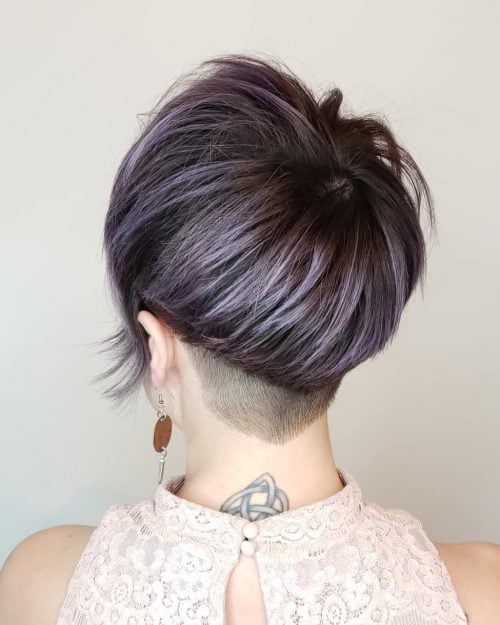 Short Lavender Hair Color