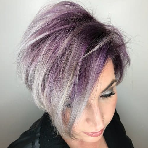 17 Hottest Silver Purple Hair Colors Of 2020