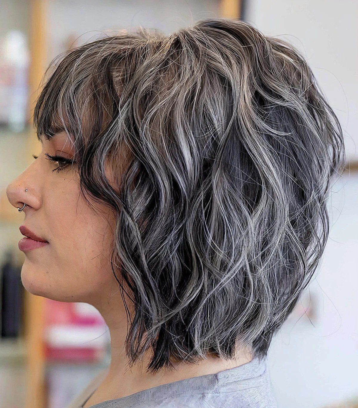 Short Wolf Cut for Thicker Hair
