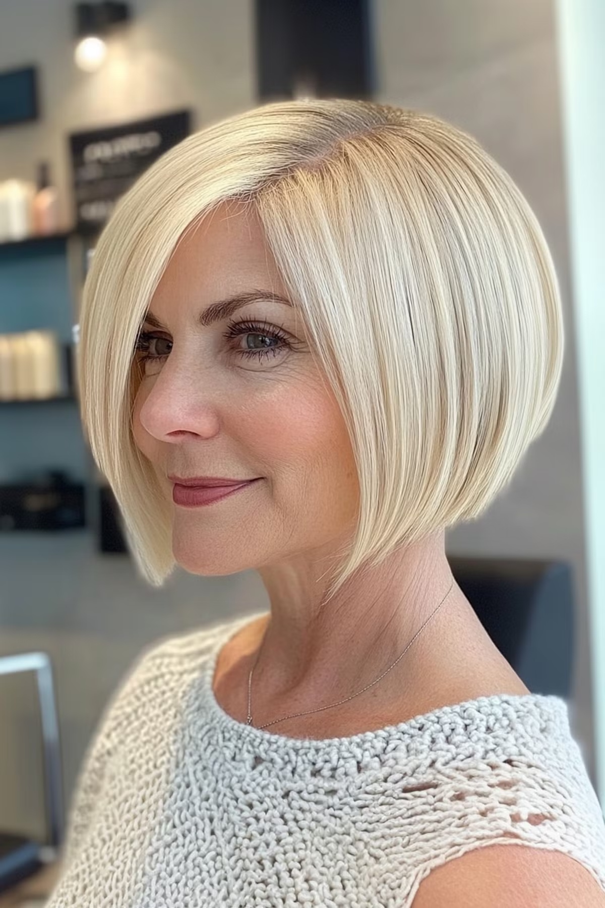 Shorter Graduated Bob for Women Over 50