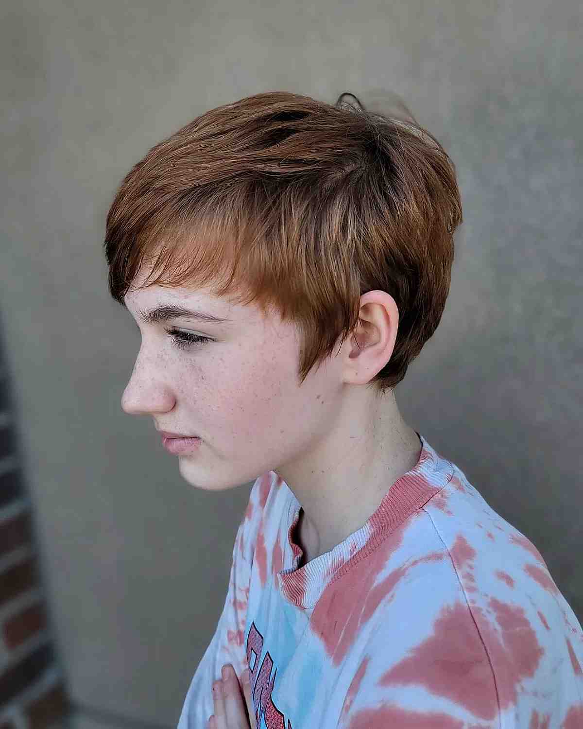 Shorter Layers on Sliced Pixie Hair