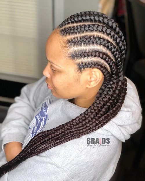 29 Hottest Feed In Braids To Try In 2020