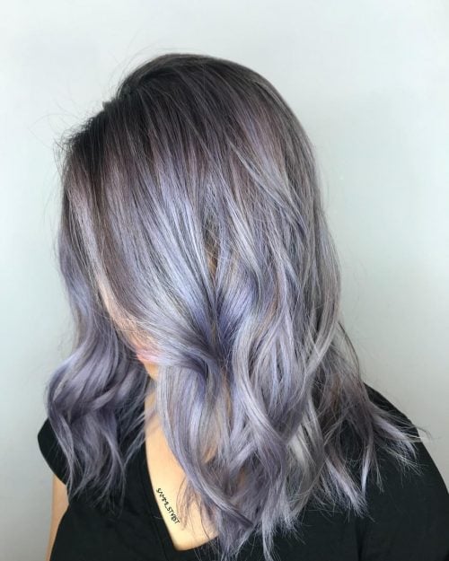 17 Hottest Silver Purple Hair Colors Of 2020