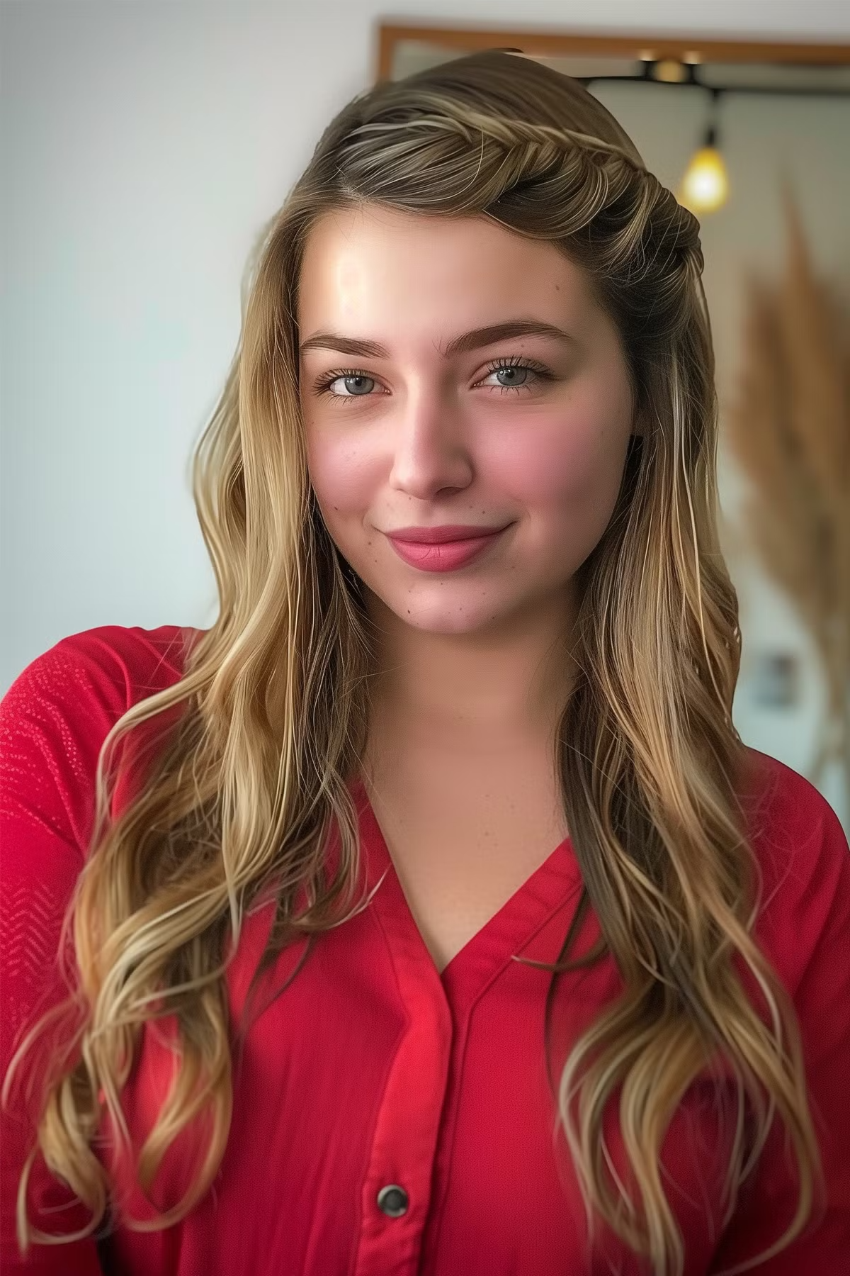 Picture of a cute and simple hairstyle