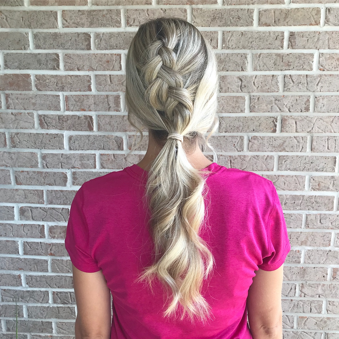 Simpler Braided Low Ponytail