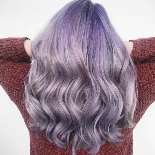 The fragile in addition to mega feminine lavander pilus color is good fourteen Perfect Examples of Lavender Hair Colors