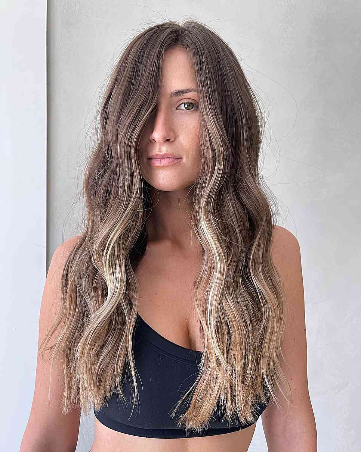Soft Face Frame and Long Loose Beach Waves