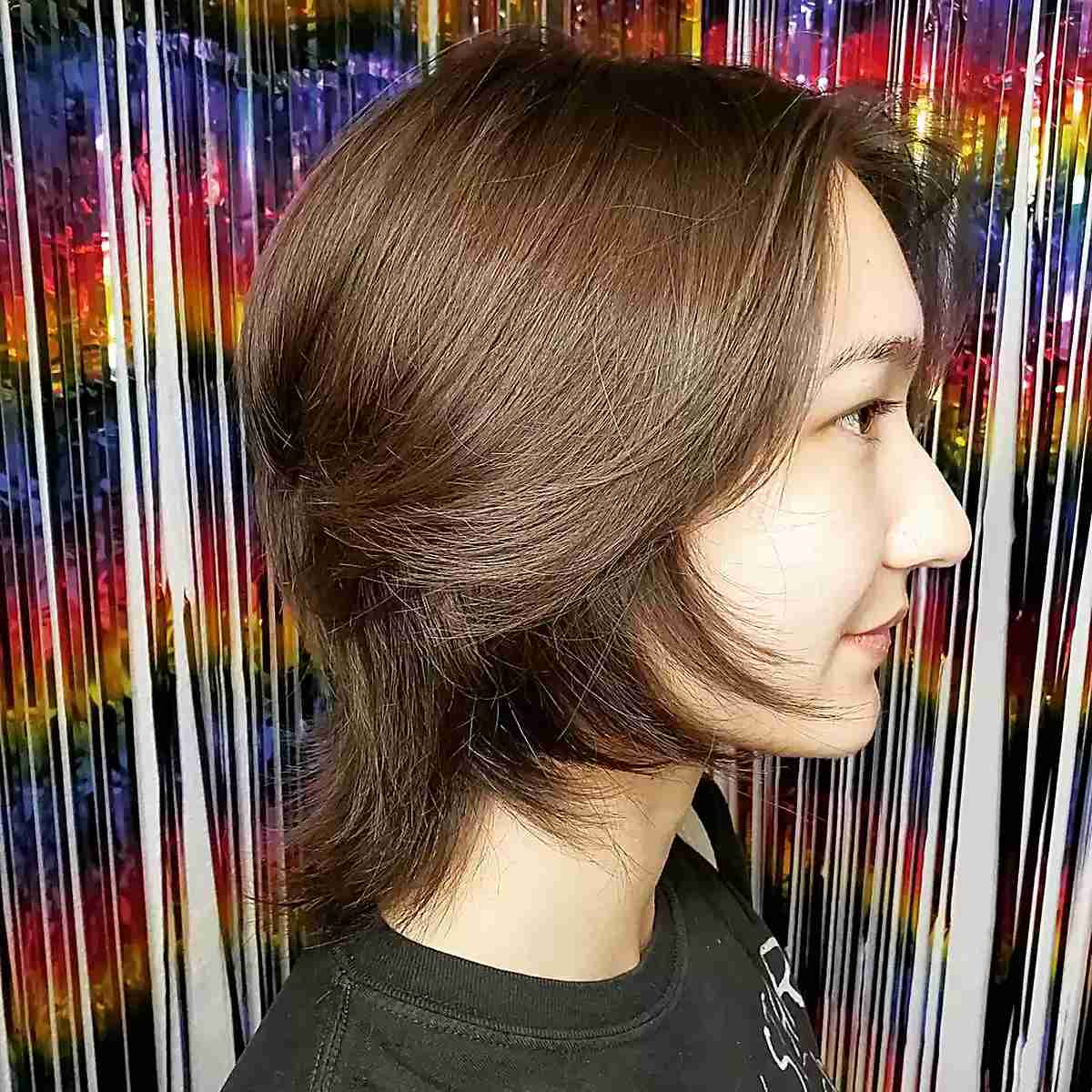 Soft Layered Wolf Bob Style for Short Thin Hair