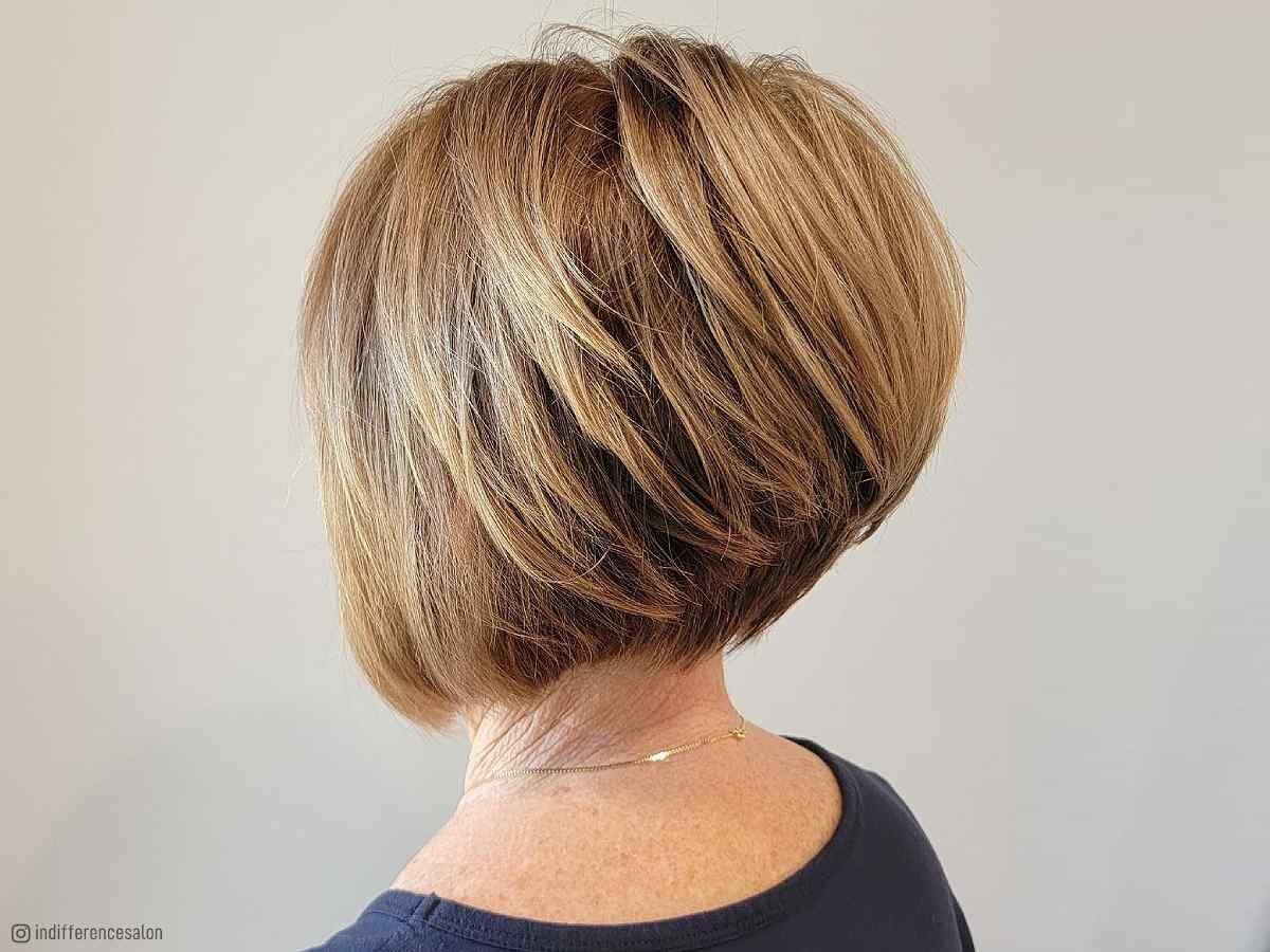 Image of Stacked bob haircut