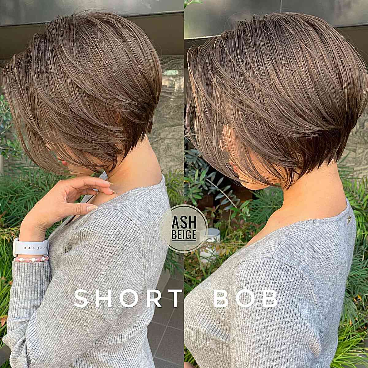 Stacked Wedge Short Bob with Soft Layers