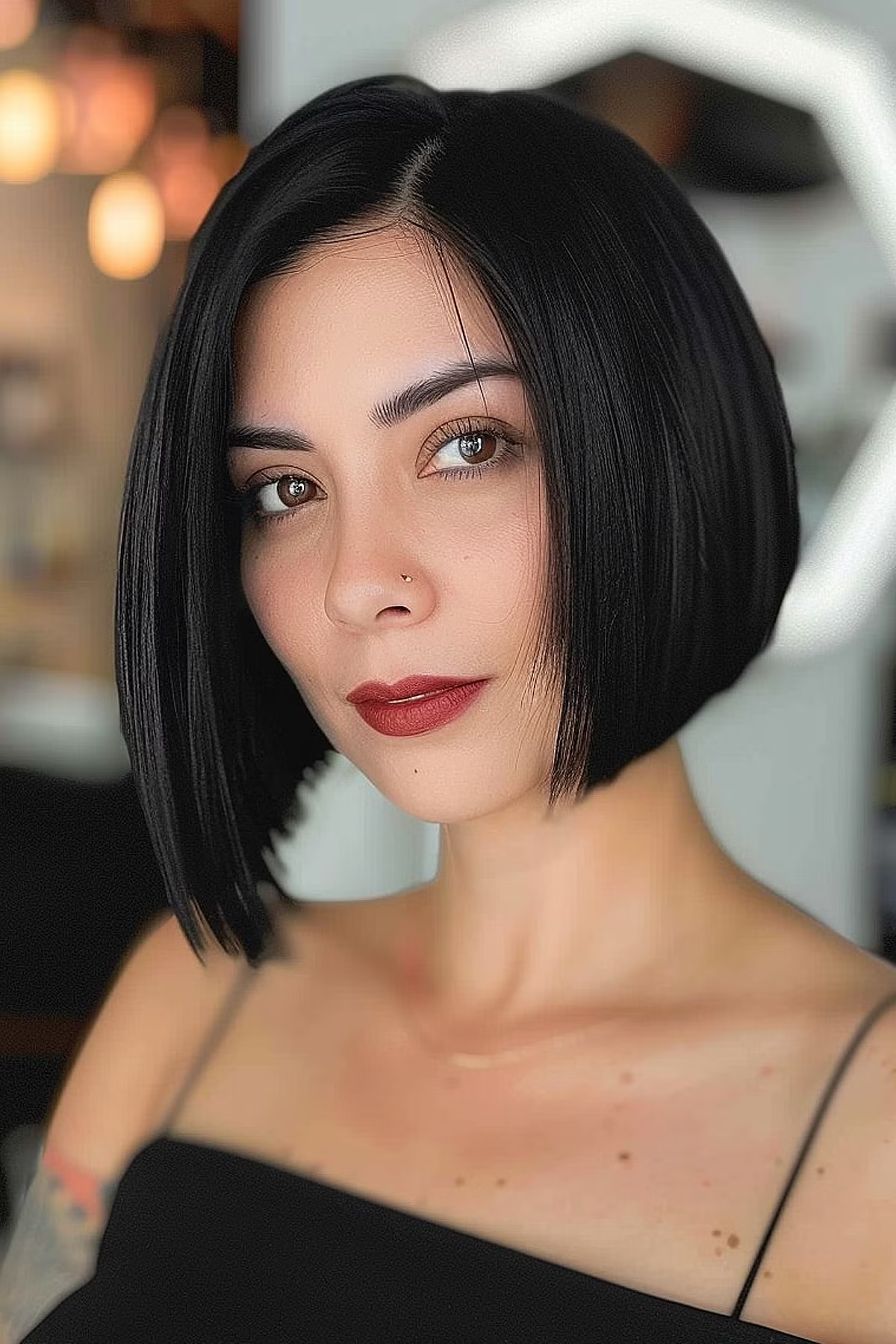 Straight Asymmetrical Haircut