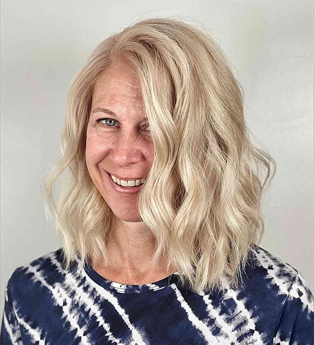 Stylish Lob for Older Women