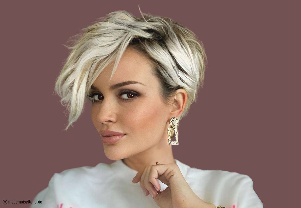 Modified pixie with versatile styling options  Long to short hair Short  hair haircuts Hair trends