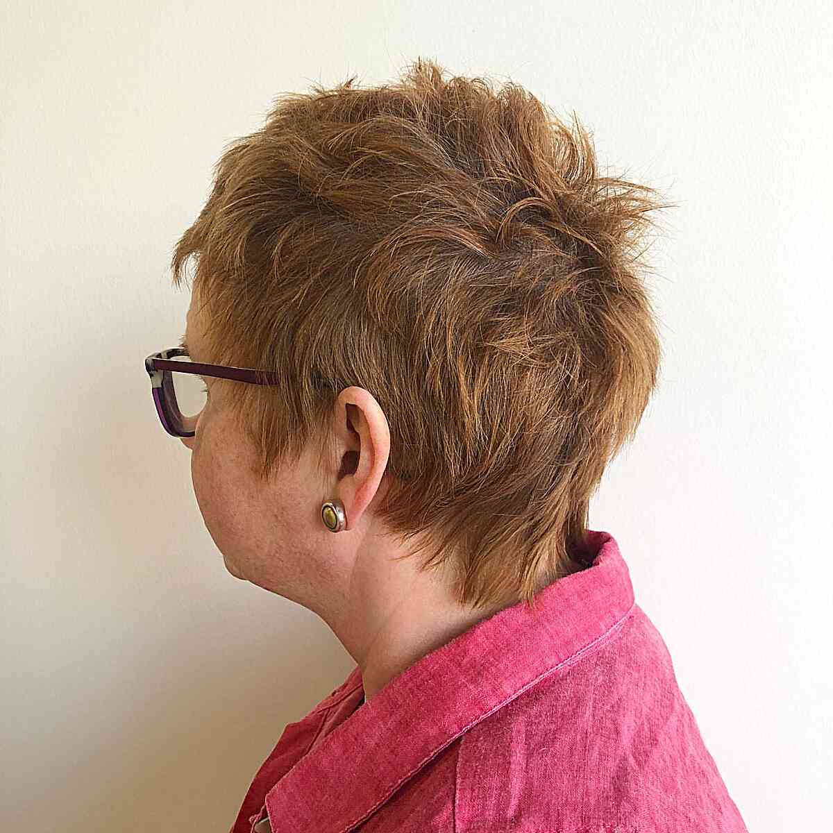 Short Textured Pixie Haircut for Mature Women Over Fifty with Thin Hair