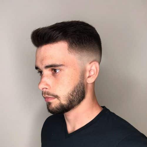 A brusque fade haircut is when the pilus is cutting brusque as well as has a fade that is closed to the ski xix Short Fade Haircut Ideas for a Clean Look