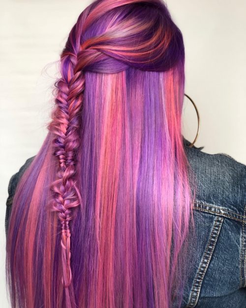 Mermaid pilus is a pilus color tendency that infuses 2 or to a greater extent than pastels or vivids onto long The thirteen Hottest Mermaid Hair Color Ideas