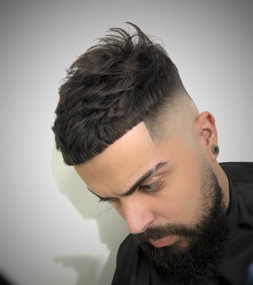 A brusque fade haircut is when the pilus is cutting brusque as well as has a fade that is closed to the ski xix Short Fade Haircut Ideas for a Clean Look