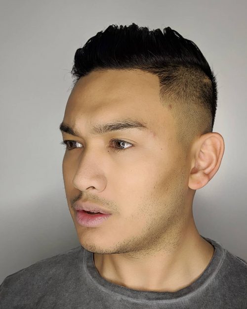 A brusque fade haircut is when the pilus is cutting brusque as well as has a fade that is closed to the ski xix Short Fade Haircut Ideas for a Clean Look