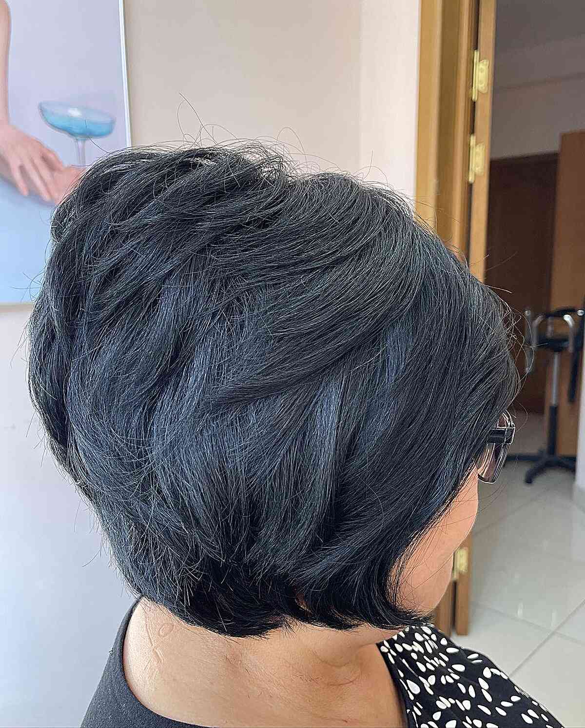 Thick Wedge Bob with Stacked Layers