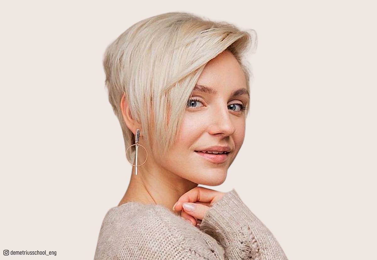 Image of Short shaggy pixie haircut for thin fine hair