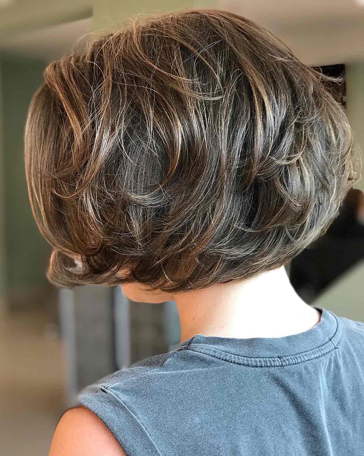 trendy short layered hair