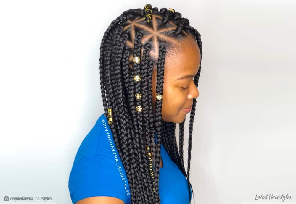 20 Hottest Triangle Box Braids You've Gotta See 20 Hottest Triangle Box Braids You've Gotta See