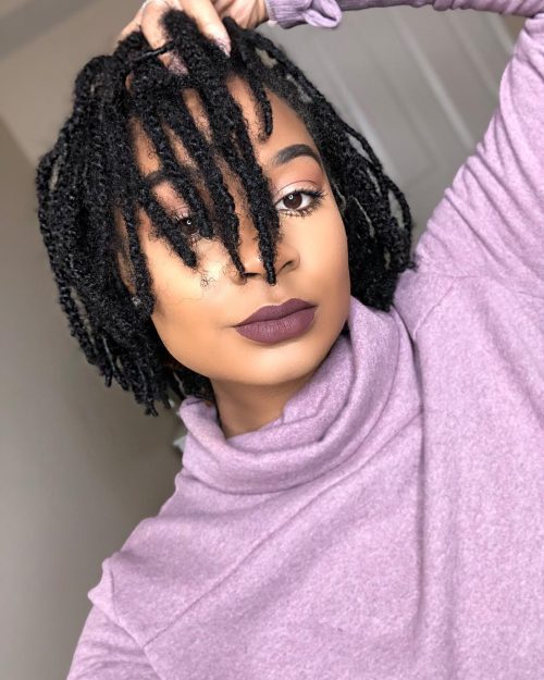 s mutual for ladies to wishing to grow their pilus to real long lengths inwards fellowship to attain 41 Best Shoulder Length Hairstyles for Black Women