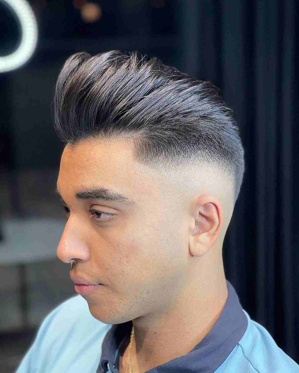 Versatile High Fade Pompadour