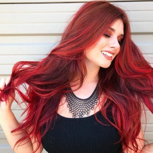 Flame Red Hair Color Chart