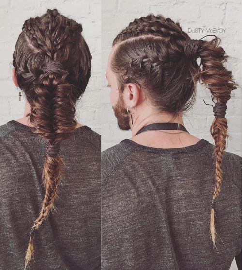 These awesome pictures of braids for men are certain to inspire a fresh novel hairstyle for yous 27 Braids for Men – The ‘Man Braid’