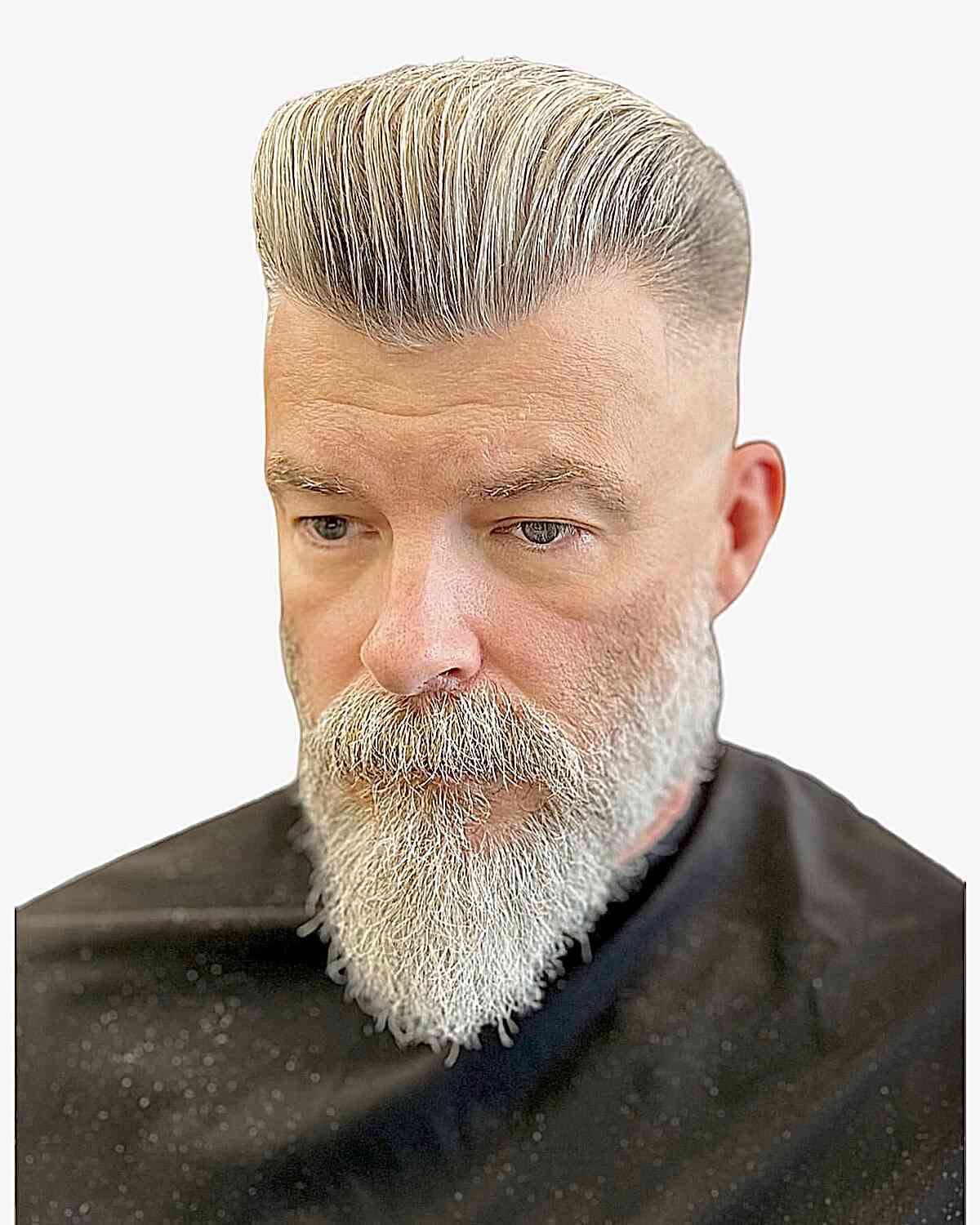 Vintage Slicked Back Pompadour