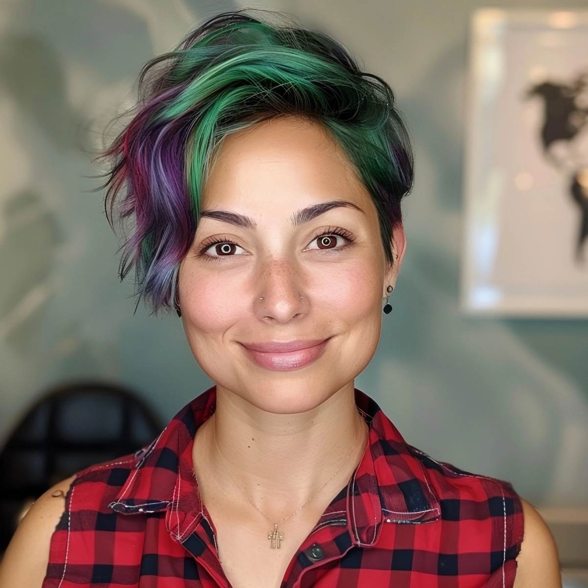 Wash and Go Short Cute Hairstyle