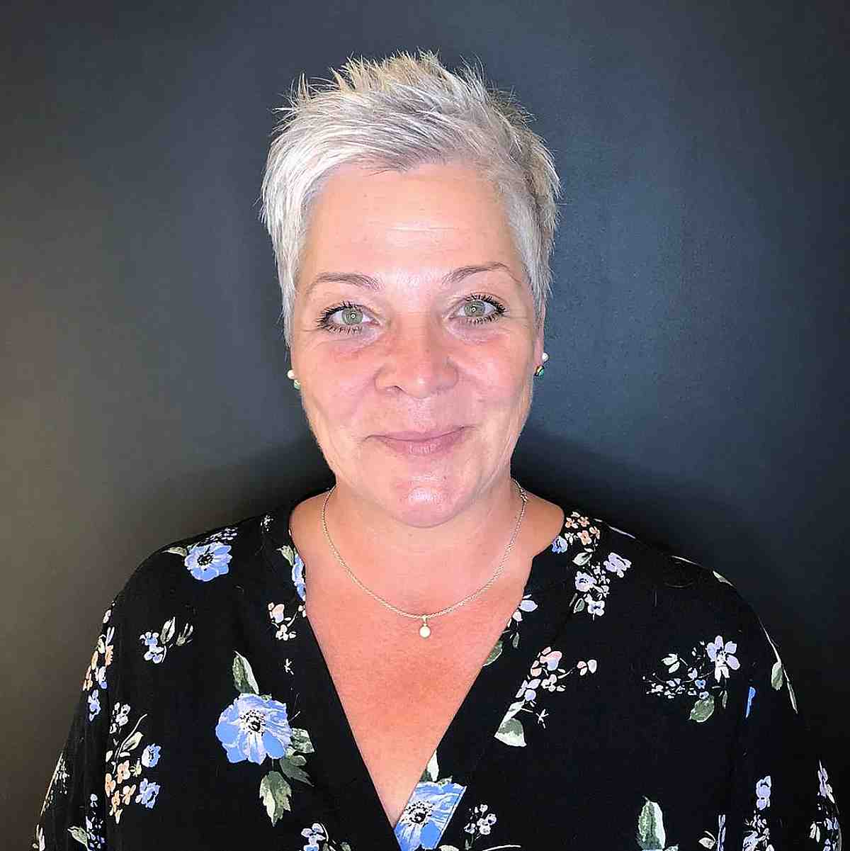 Wash-And-Wear Short Spiky Hair for Older Women