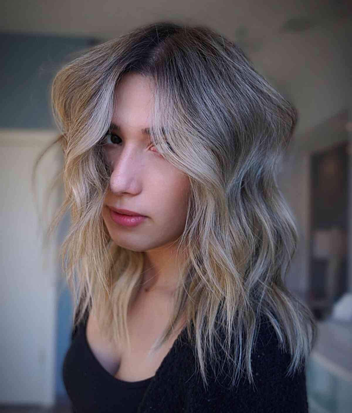 Waves for Thin Hair Shoulder Lengths
