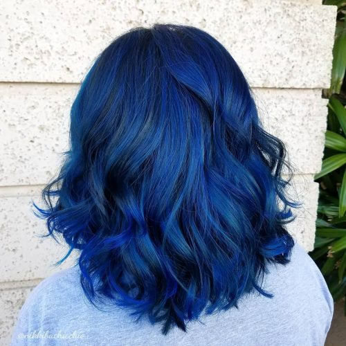 Shades Of Blue Hair Dye Chart