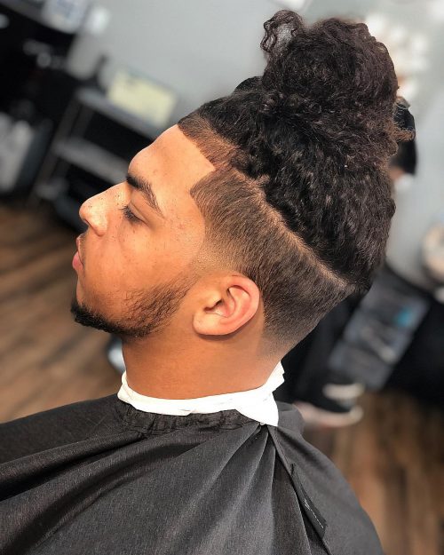 11 Awesome Man Bun Hairstyles With A Fade For 2020