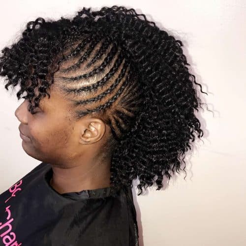 braiding protective style where the braids appear xvi Lit Short Box Braids You Have to See