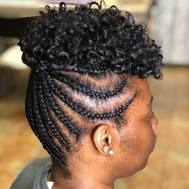 braiding protective style where the braids appear xvi Lit Short Box Braids You Have to See