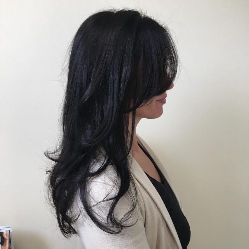 There is together with endless combination when it comes to long pilus amongst side bangs eighteen Gorgeous Examples of Long Hair amongst Side Bangs