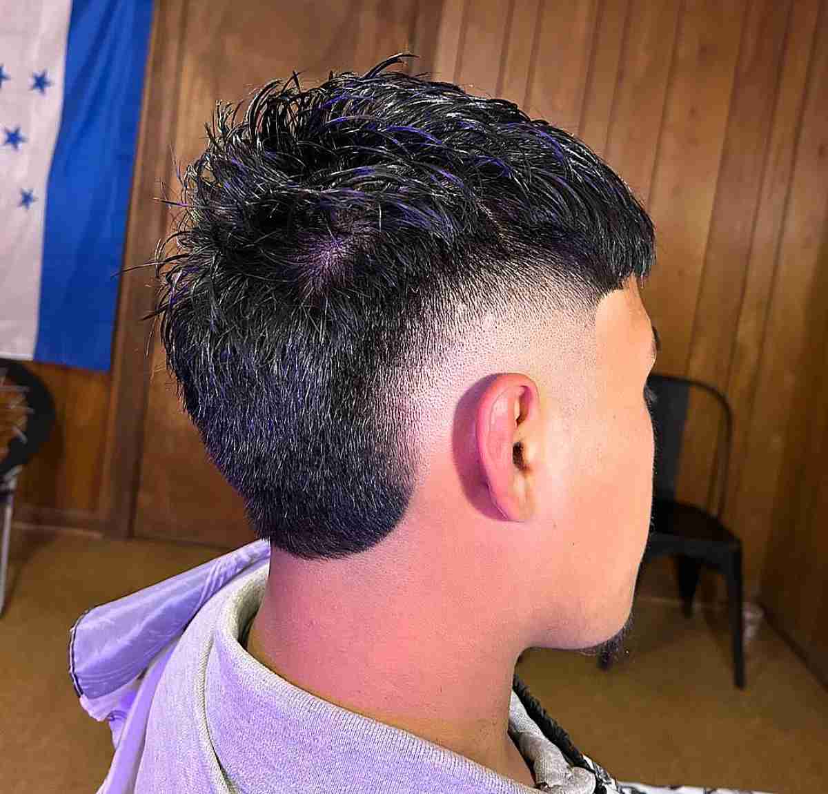 Zero Mid Fade for Men with Thick Spikes 