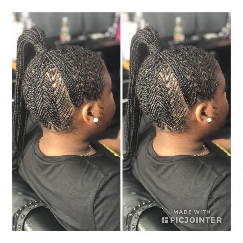 s trendsetting hairstyle inward her music videos from the album sixteen Hot Lemonade Braids Inspired yesteryear Beyoncé’s Music Video
